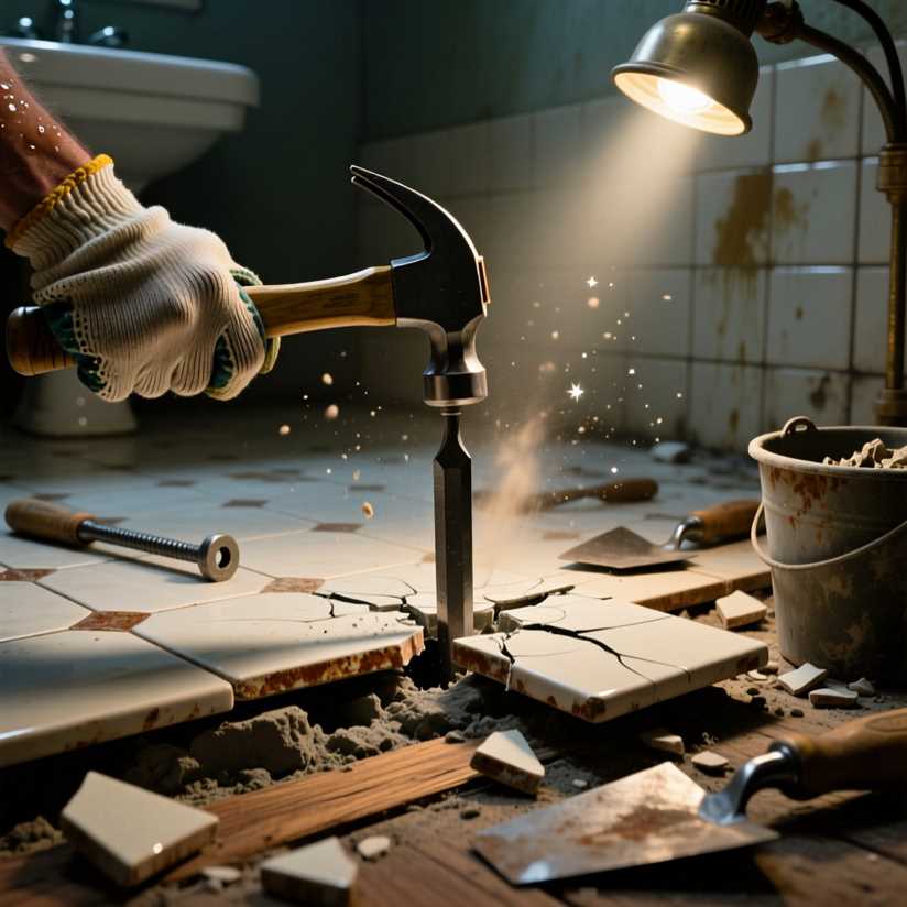 Технология демонтажа кафеля в ванной комнате с минимальными повреждениями