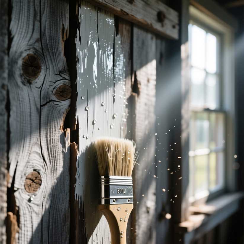 Как красить деревянные стены