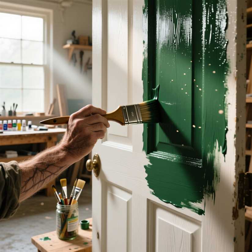 Как покрасить дверь межкомнатную в другой цвет