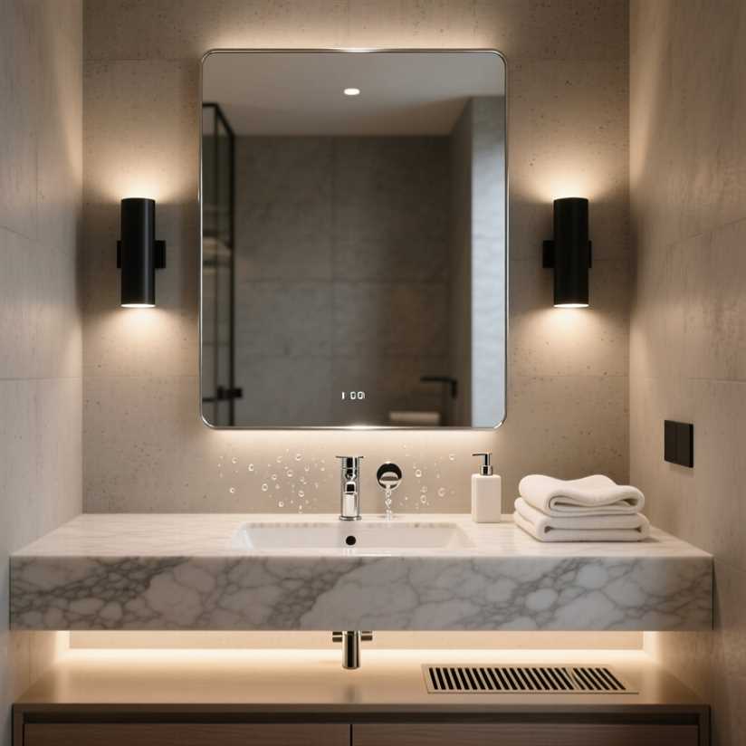 Правильное расположение светильников в ванной комнате для безопасности и комфорта