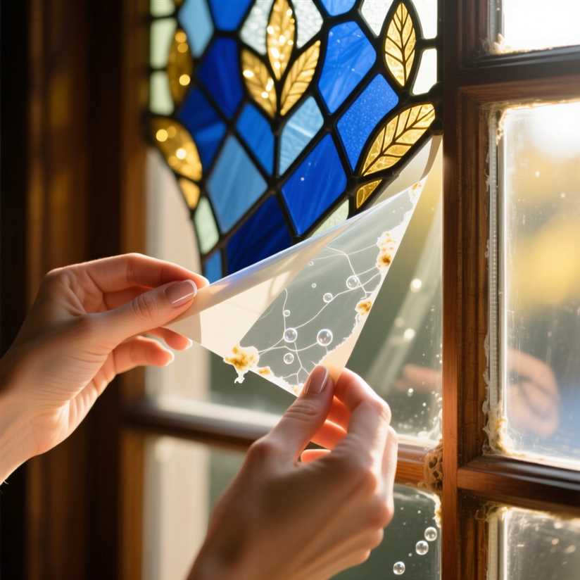 Как снять витражную пленку с оконного стекла