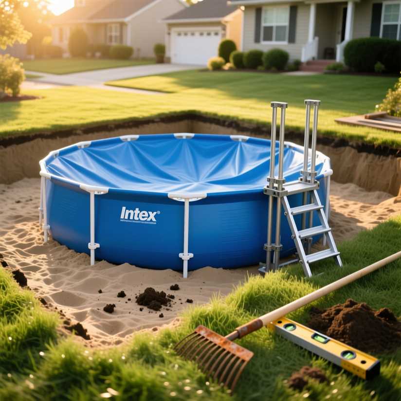 Как установить каркасный бассейн в землю