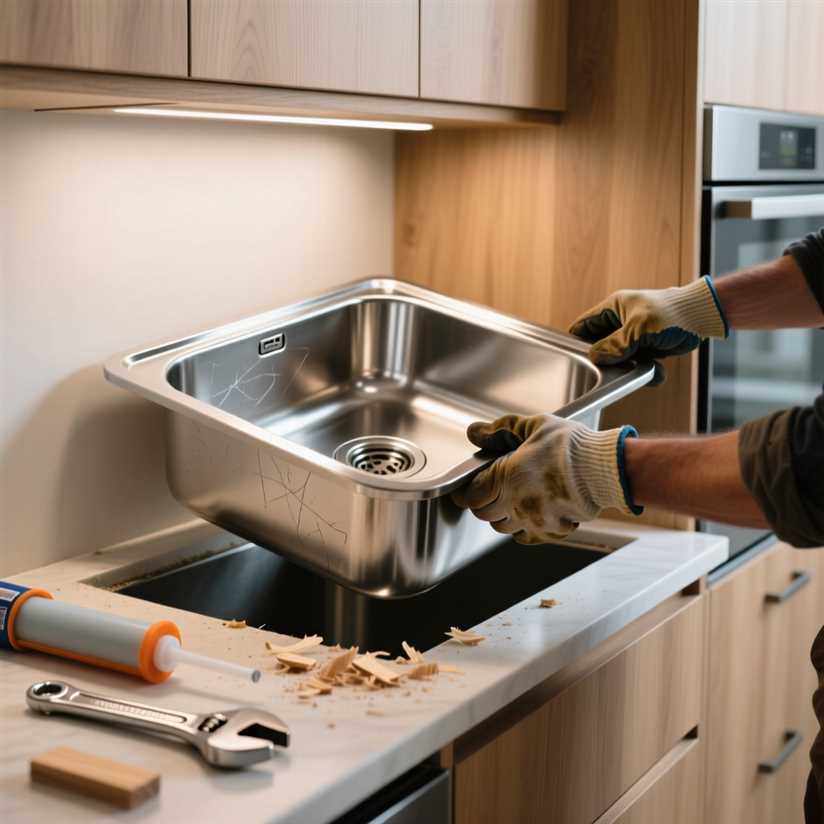 Как установить раковину на кухонный гарнитур