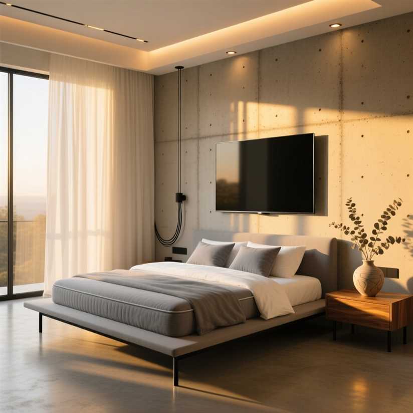 На какой высоте вешать телевизор 55 в спальне